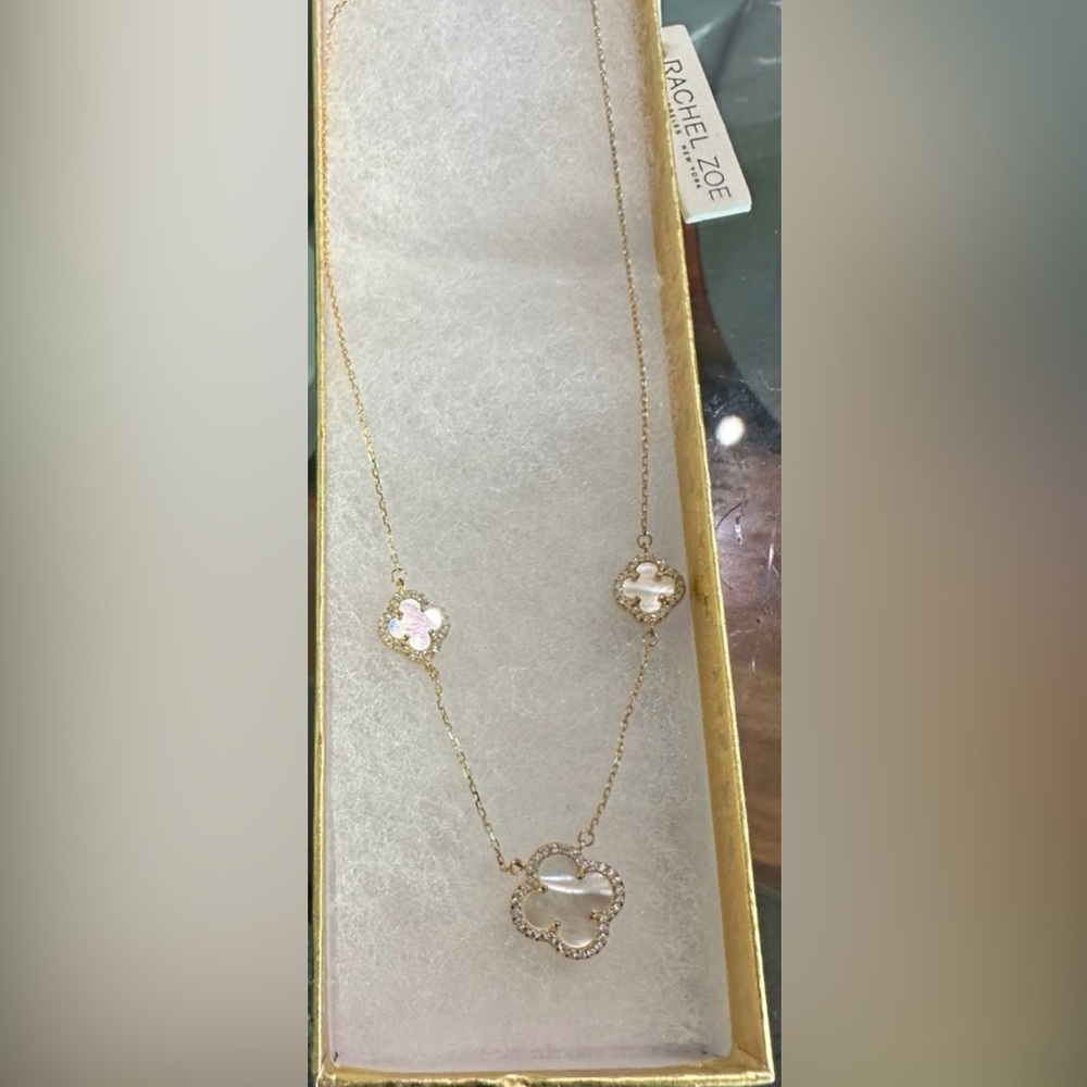 Brand new never worn Rachel Zoe clover necklace